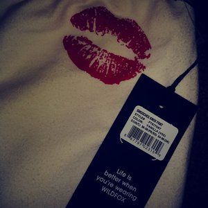 WILDFOX Smooches Lips Knox vanilla jogger new S